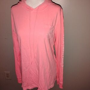 Vineyard Vines Pink Long-Sleeve Hooded Tee